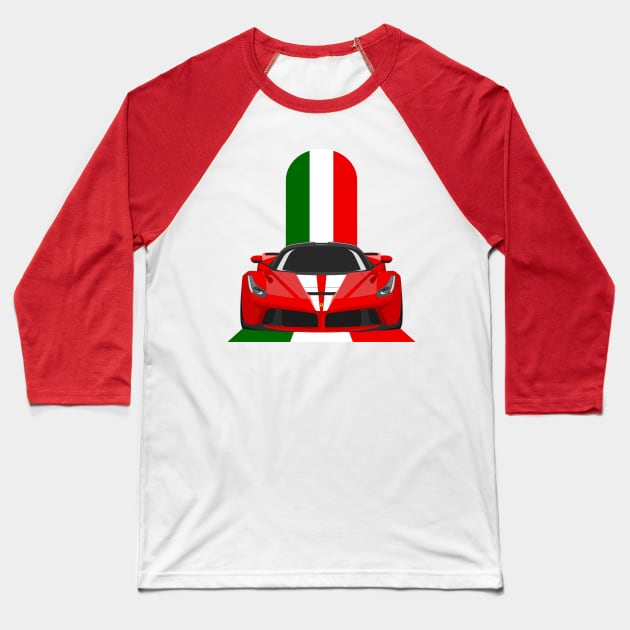 FERRARI Baseball T-Shirt by HSDESIGNS